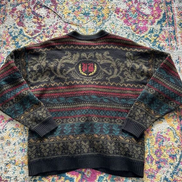 90s vintage one of a kind cabincore slouchy cardigan - Picture 9 of 9